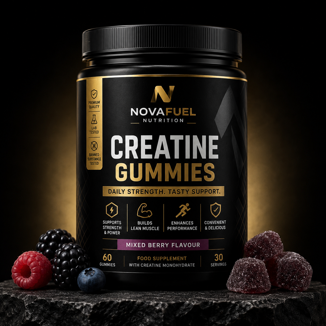 NovaFuel Creatine Gummies (60 Gummies)